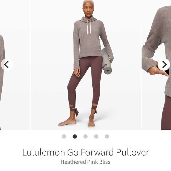 Lululemon Go Forward Pullover Heathered Pink Bliss - Picture 2 of 10